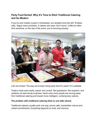 Party Food Sorted_ Why It’s Time to Ditch Traditional Catering and Go Modern