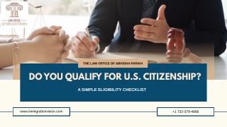 Do You Qualify for U.S. Citizenship? Eligibility Checklist