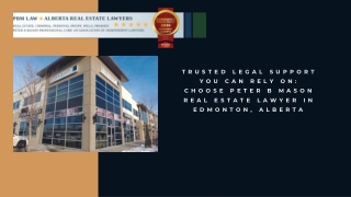 Lawyers in Edmonton | Real Estate Legal Services | Peter B Mason Real Estate Law