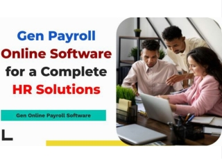 Gen Online Payroll Software for All-in-One HR Management