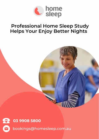 Professional Home Sleep Study Helps Your Enjoy Better Nights