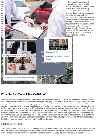 Your Essential Guide: What To Do After An Uber Accident