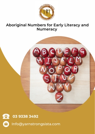 Aboriginal Numbers for Early Literacy and Numeracy