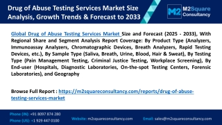Drug of Abuse Testing Services Market Size Analysis, Growth Trends & Forecast to
