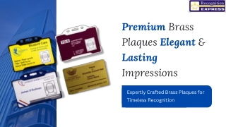 Premium Brass Plaques Elegant & Lasting Impressions
