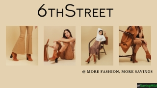 6th Street Coupon Code UAE- Get 20% OFF Your First App Order   15 AED Credit on