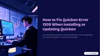 1(855)3761-777 How to Fix Quicken Error 1305 During Installation or Update