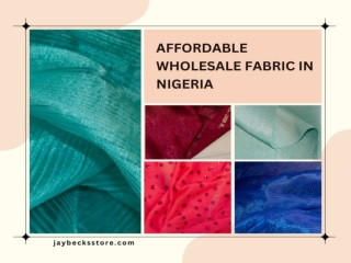 Affordable Wholesale Fabric in Nigeria