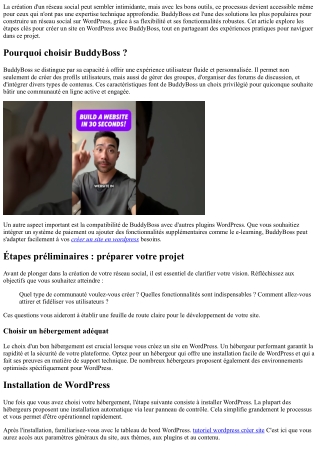 Créer un réseau social avec BuddyBoss et Wordpress.