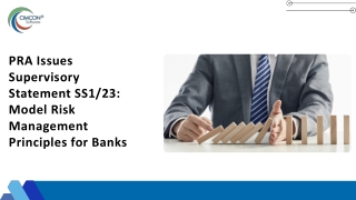 PRA Issues Supervisory statement SS1/23: Model Risk management principles for ba