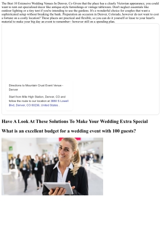 Real Expense Of A Colorado Wedding In 2025