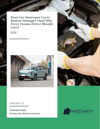Does Car Insurance Cover Rodent Damage