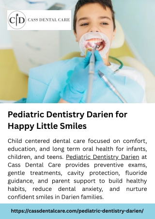 Pediatric Dentistry Darien for Happy Little Smiles