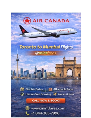YYZ to BOM Air Canada Flights | Best Prices at MintFares