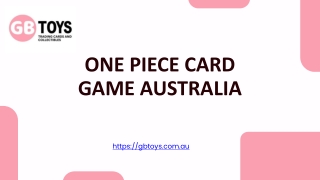 One Piece Card Game Australia - gbtoys.com.au
