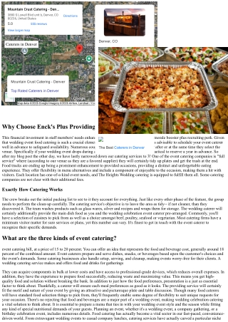 Who Cleans Up If You Do Your Own Wedding Catering?