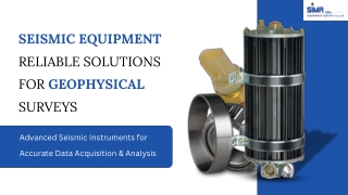 Seismic Equipment Reliable Solutions for Geophysical Surveys