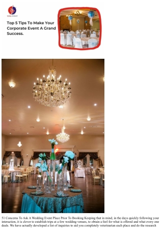 Leading 10 Concerns To Ask When Touring Wedding Locations Home