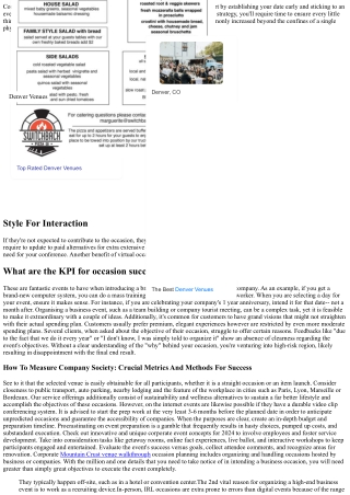 The Supreme Overview To Corporate Occasions