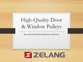 High-Quality Door & Window Pulleys