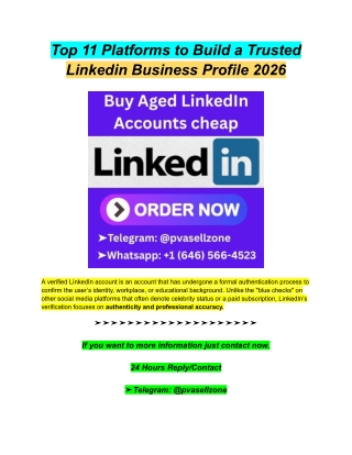 Top 11 Platforms to Build a Trusted Linkedin Business Profile 2026