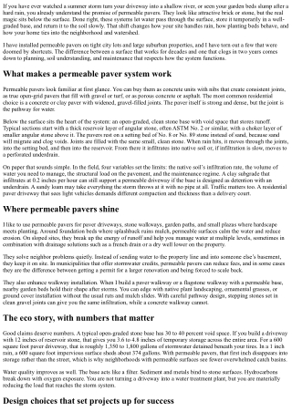 Permeable Pavers: Eco-Friendly Driveways and Paths