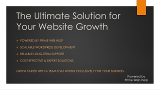 The Ultimate Solution for Your Website Growth