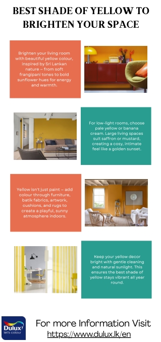 Best Shade of Yellow to Brighten Your Space