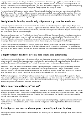 Orthodontics and Oral Health: Calgary Orthodontist’s Preventive Tips