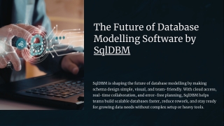 The Future of Database Modelling Software by SqlDBM.pdf