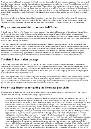 Auto Glass Insurance Claim Help in North Concord: Step-by using-Step Support