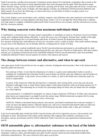 Top Tips for Auto Glass Repair in North Concord: What Drivers Should Know