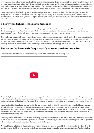 Calgary Orthodontics: How Often to Visit During Treatment