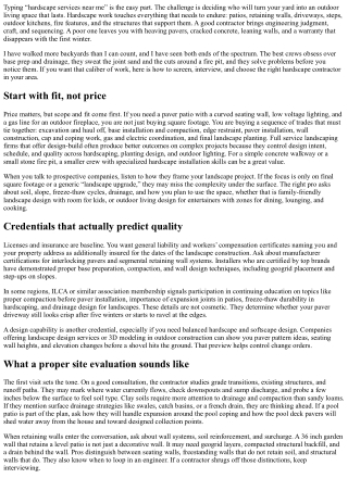 Hardscape Services Near Me: How to Choose the Right Contractor