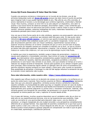 Drone Dji Precio Descubre El Valor Real De Volar
