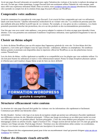 Comment créer une page d'accueil attrayante sur votre site WordPress ?