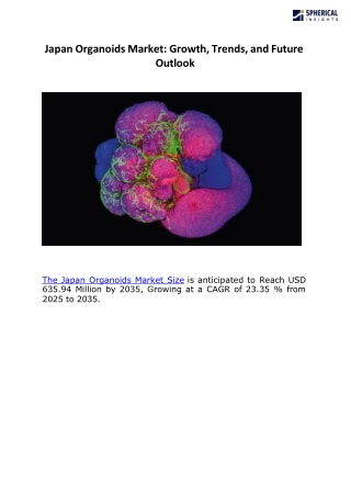 Japan Organoids Market A