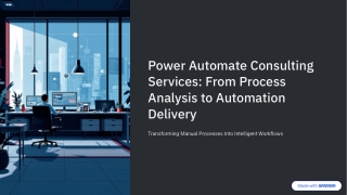 Power Automate Consulting Services: From Process Analysis to Automation Delivery