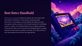 Best Retro Handheld Gaming Console by Pocket Games