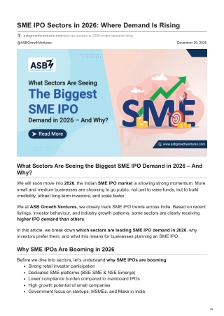 asbgrowthventures.com-SME IPO Sectors in 2026 Where Demand Is Rising