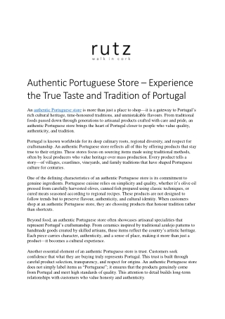 Authentic Portuguese Store