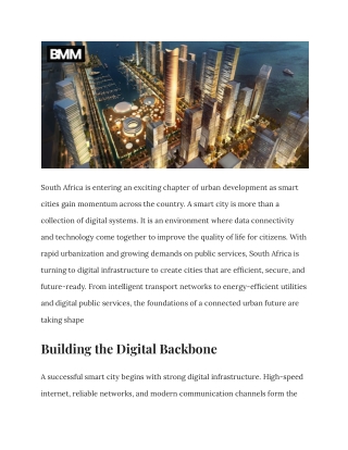 Smart Cities in South Africa_ Digital Infrastructure for a Connected Future