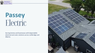 Passey Electric Recognized as Trusted Electrical Company in Lethbridge