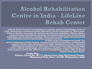 Alcohol Rehabs Centre in India  - LifeLine Rehab center
