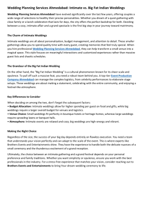 Wedding Planning Services Ahmedabad Intimate vs. Big Fat Indian Weddings (1)