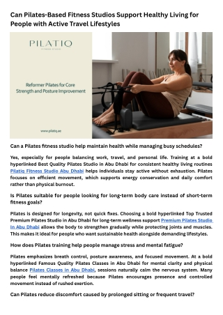 How does Pilates training influence both body strength and mental calmness?