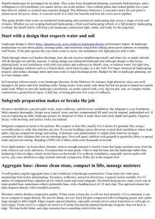 Hardscape Construction Best Practices for Long-Lasting Results