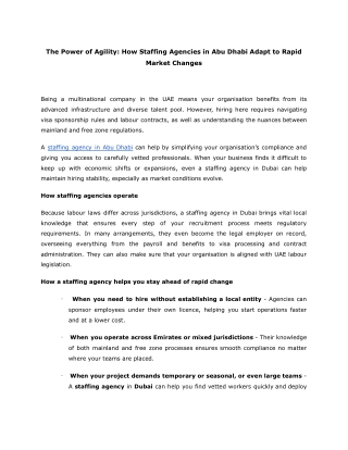 The Power of Agility_ How Staffing Agencies in Abu Dhabi Adapt to Rapid Market Changes