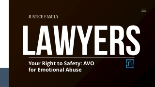 Your Right to Safety: AVO for Emotional Abuse