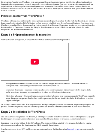 Comment migrer votre site vers WordPress sans perdre de données